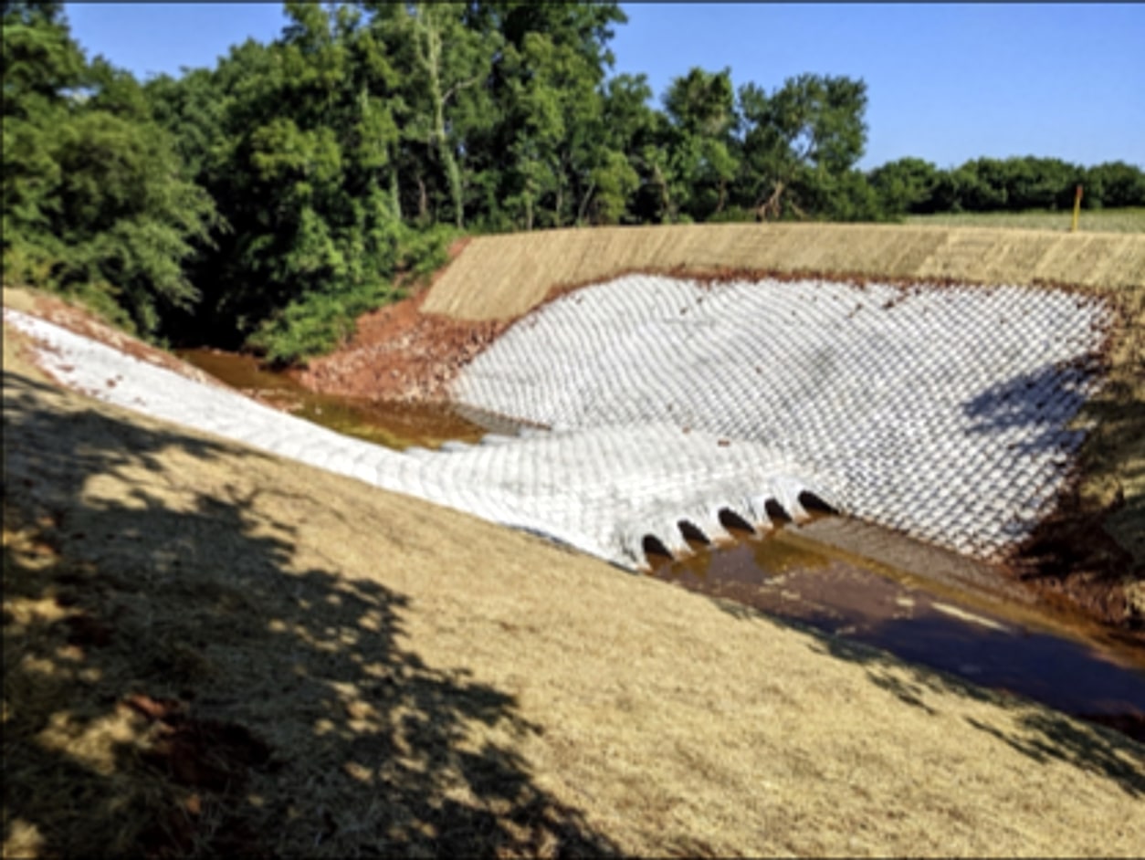 After: The same crossing rebuilt over new culverts